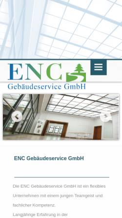 Vorschau der mobilen Webseite www.encg.de, ENC Gebäudeservice GmbH