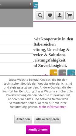 Vorschau der mobilen Webseite www.mertzkies.de, Heinrich Mertz, Kies- und Sandwerke GmbH & Co. KG