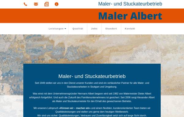 Vorschau von www.maler-albert.de, Maler Albert GmbH