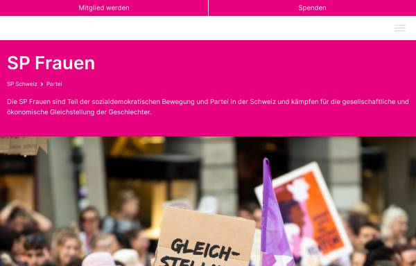 Vorschau von www.sp-frauen.ch, SP-Frauen