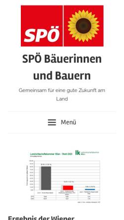 Vorschau der mobilen Webseite www.spoe-bauern.at, SPÖ Bauern