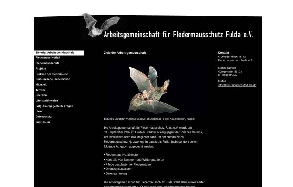 Vorschau von fledermausschutz-fulda.de, Arbeitsgemeinschaft für Fledermausschutz Fulda