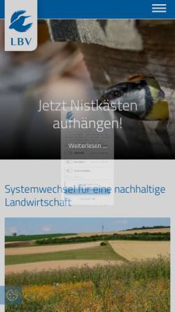 Vorschau der mobilen Webseite www.lbv.de, Landesbund für Vogelschutz (LBV)