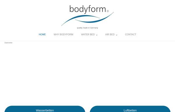 Vorschau von www.bodyform-wasserbetten.de, BODYFORM Wasserbetten C.Hey