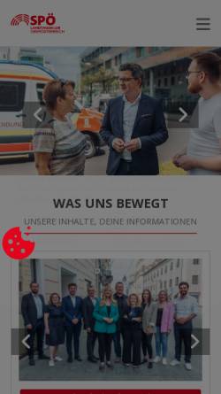 Vorschau der mobilen Webseite www.spoe-klub-ooe.at, SPÖ Landtagsklub