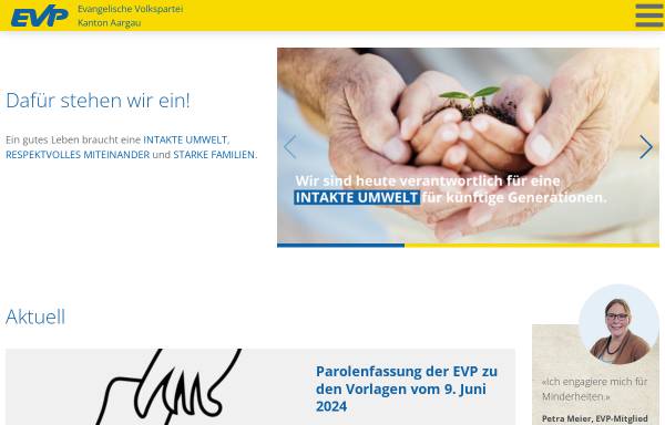 Vorschau von www.evp-ag.ch, Evangelische Volkspartei Aargau - EVP