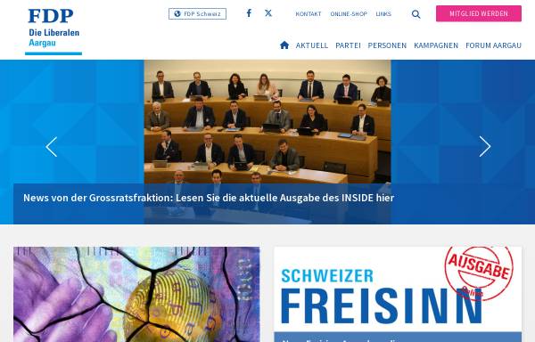 Vorschau von www.fdp-ag.ch, FDP.Die Liberalen Aargau