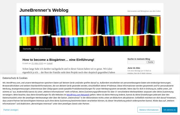 Vorschau von junebrenners.wordpress.com, JuneBrenner’s Weblog