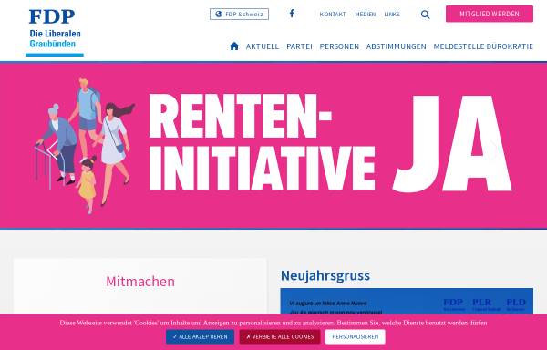 Vorschau von www.fdp-gr.ch, FDP.Die Liberalen Graubünden