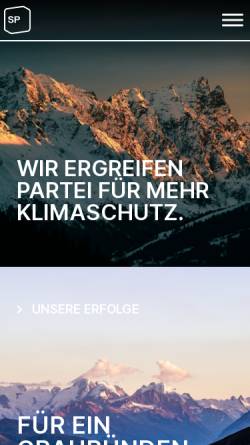 Vorschau der mobilen Webseite sp-gr.ch, Sozialdemokratische Partei Graubünden - SP