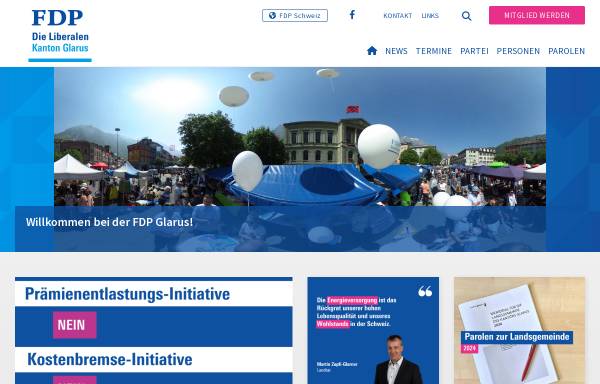 Vorschau von www.fdp-gl.ch, FDP.Die Liberalen Kanton Glarus