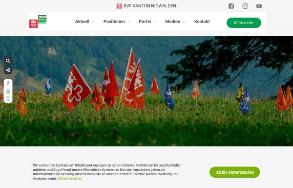 Vorschau von www.svp-nw.ch, Schweizerische Volkspartei Nidwalden - SVP