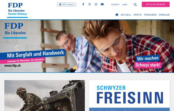 Vorschau von www.fdp-sz.ch, FDP.Die Liberalen Kanton Schwyz