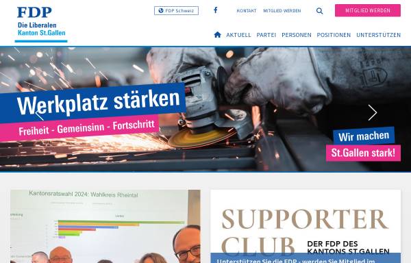 Vorschau von www.fdp.sg, FDP.Die Liberalen Kanton St. Gallen