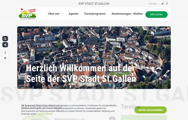 Vorschau von www.svp-stgallen.ch, Schweizerische Volkspartei Kanton St. Gallen - SVP