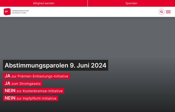 Vorschau von www.sp-sg.ch, Sozialdemokratische Partei Kanton St. Gallen - SP