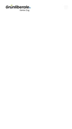 Vorschau der mobilen Webseite zg.grunliberale.ch, Grünliberale Partei Kanton Zug - GLP