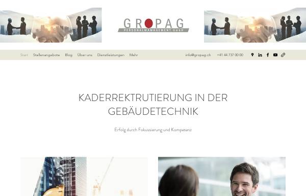 Vorschau von gropag.ch, Gropag AG