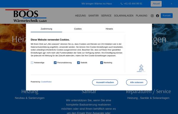 Boos Wärmetechnik GmbH - Heizung, Installationen, Planung und Service,
