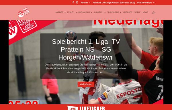 Vorschau von www.hchorgen.ch, Handballclub Horgen