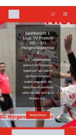 Vorschau der mobilen Webseite www.hchorgen.ch, Handballclub Horgen