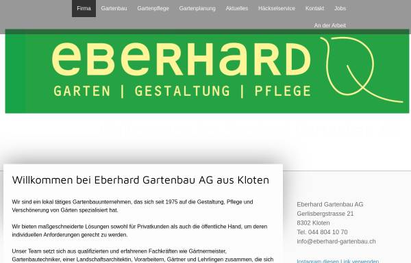 Vorschau von www.eberhard-gartenbau.ch, Max Eberhard Gartenbau und Gartenpflege