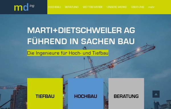 Vorschau von www.mding.ch, Marti + Dietschweiler AG