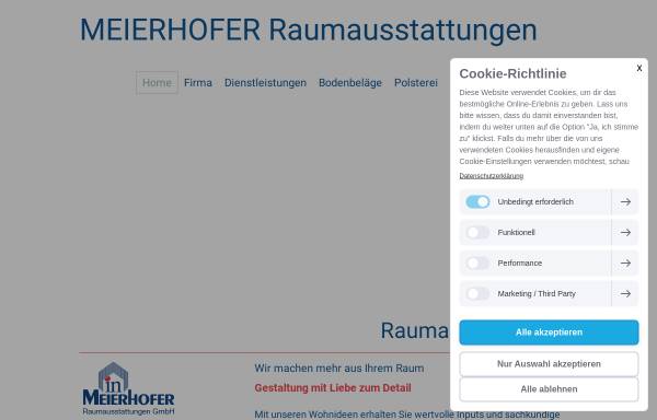 Vorschau von www.raumausstattungen.ch, Meierhofer Raumausstattungen