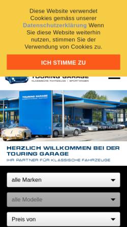 Vorschau der mobilen Webseite www.oldtimers.ch, Touring Garage AG