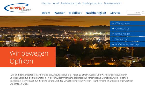 Vorschau von www.energieopfikon.ch, Energie Opfikon AG