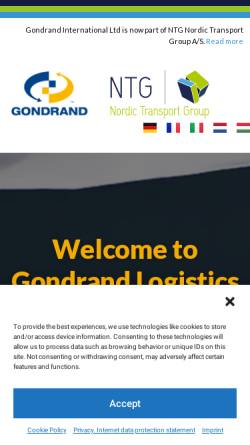 Vorschau der mobilen Webseite www.gondrand.ch, Gondrand