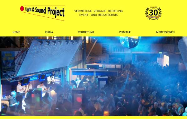 Vorschau von www.light-sound.ch, Light und Sound Project