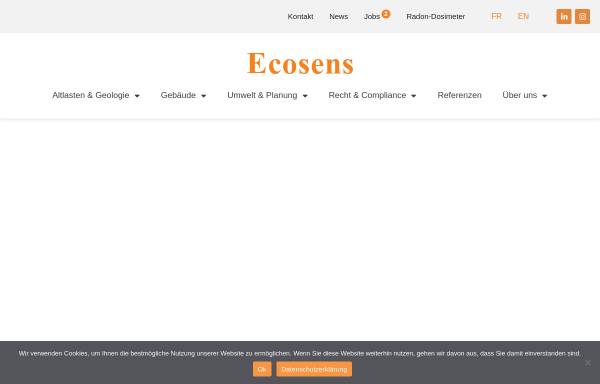 Vorschau von www.ecosens.ch, Ecosens AG