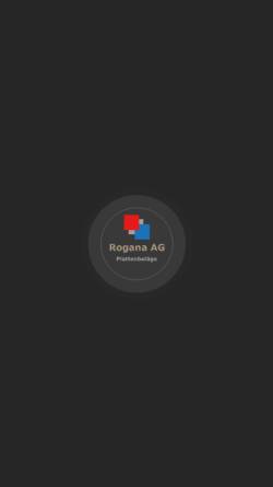 Vorschau der mobilen Webseite rogana.ch, Rogana GmbH