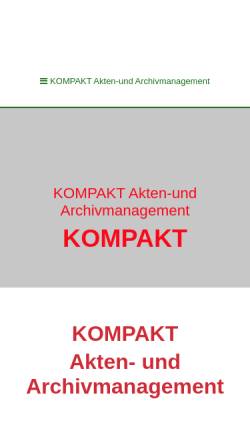 Vorschau der mobilen Webseite www.kompakt.ch, Kompakt Akten- und Archivmanagement
