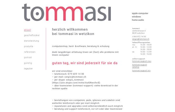 Vorschau von www.tommasi.ch, tommasi print & web