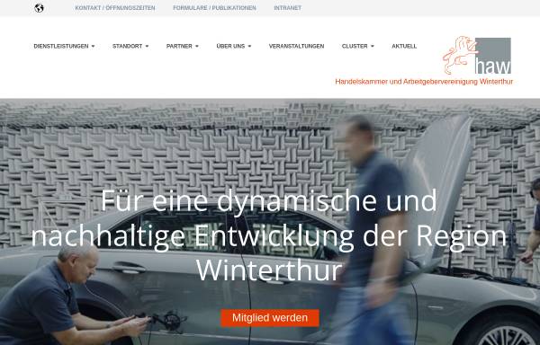 Vorschau von www.haw.ch, Handelskammer und Arbeitgebervereinigung Winterthur HAW