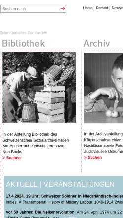 Vorschau der mobilen Webseite www.sozialarchiv.ch, Schweizerisches Sozialarchiv