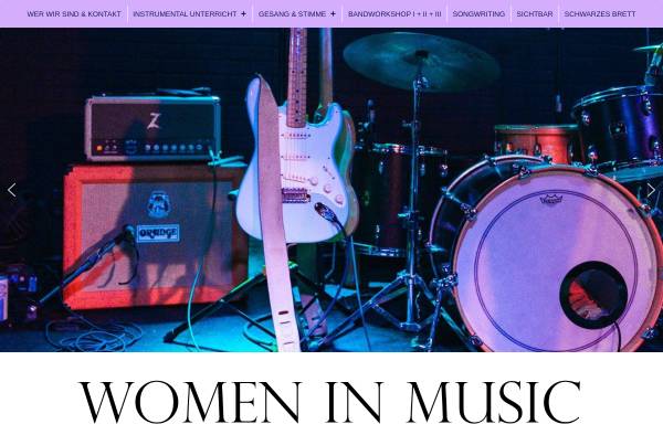 Vorschau von www.womeninmusic.ch, Women in Music