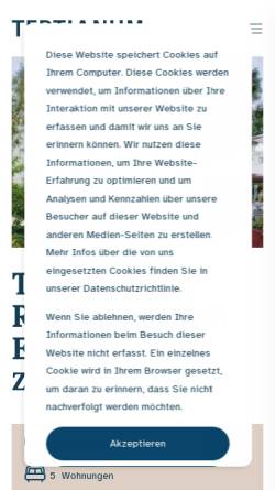 Vorschau der mobilen Webseite www.enge.tertianum.ch, Tertianum Zürich Enge