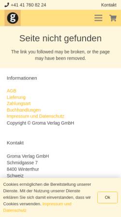 Vorschau der mobilen Webseite www.groma.ch, Schule für klassische Homöopathie