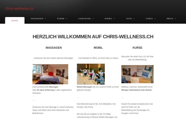 Vorschau von www.chris-wellness.ch, Chris Wellness