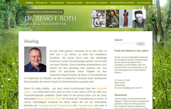 Vorschau von www.psychovision.ch, Dr. med. Remo F. Roth