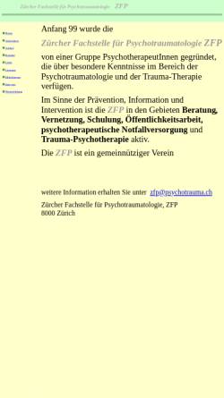 Vorschau der mobilen Webseite www.psychotrauma.ch, Zürcher Fachstelle für Psychotraumatologie ZFP