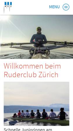 Vorschau der mobilen Webseite www.rcz.ch, Ruderclub Zürich