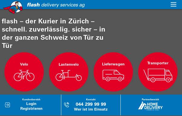 Vorschau von www.flash.ch, Flash Delivery Services AG