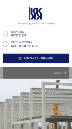 Vorschau der mobilen Webseite www.koenig-loehne.de, Wilhelm König GmbH & Co. KG