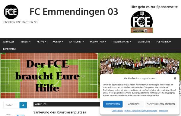 Vorschau von www.fcemmendingen.de, FC Emmendingen 03
