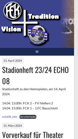 Vorschau der mobilen Webseite www.fc-kieselbronn.de, 1. FC Kieselbronn