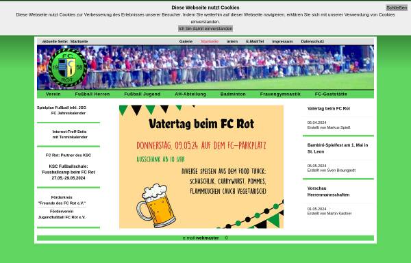 Vorschau von www.fcrot.de, FC Rot e.V.